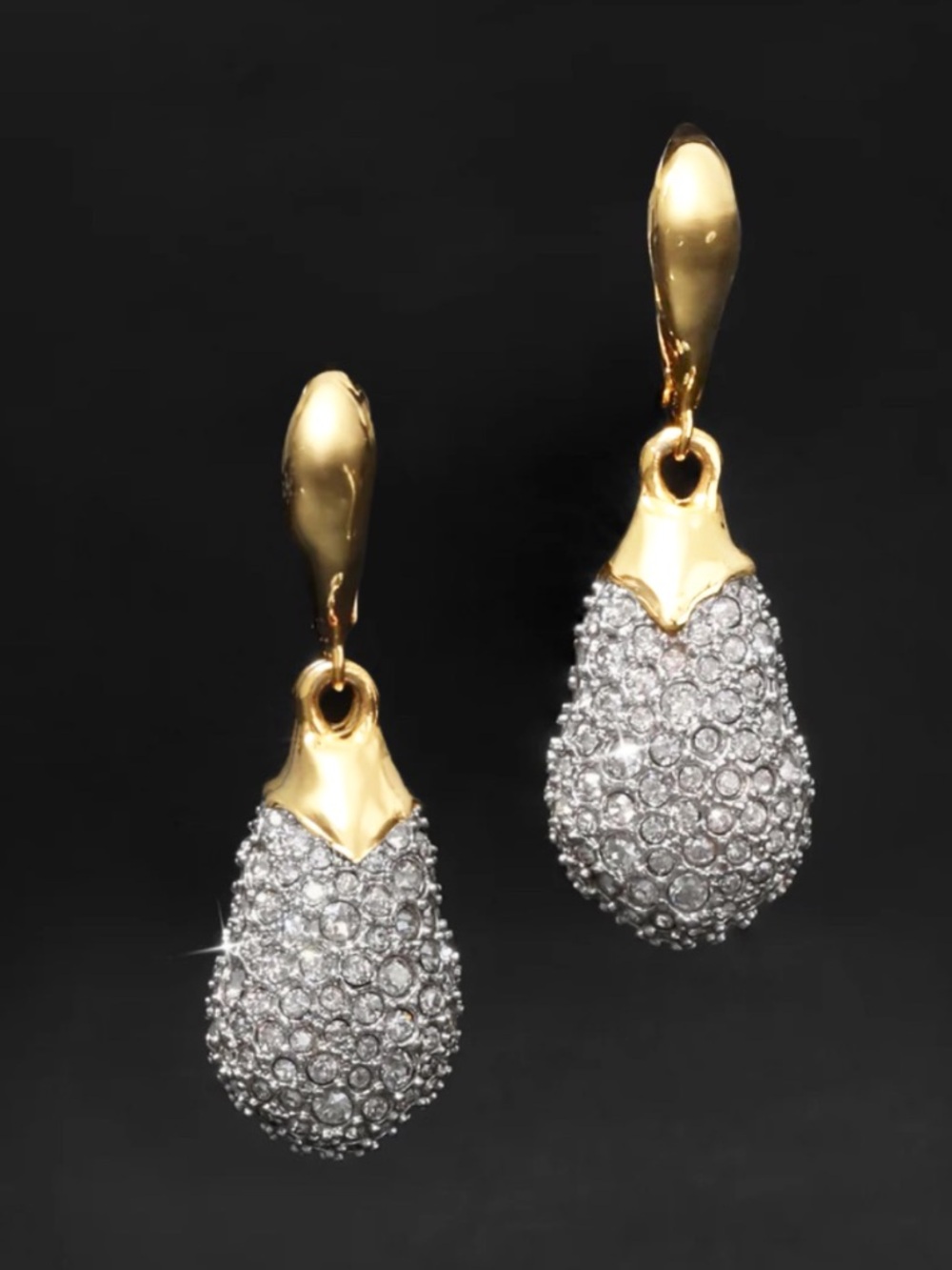 ALEXIS BITTAR • Solanales Crystal Pavé Teardrop Leverback Earrings